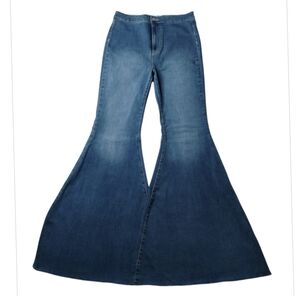 Free People "We The Free" Twenty Nine Extreme Flare Women's Blue Jeans Size 8